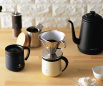  CC-19 cococafe -ココカフェ-蓋付き真空二重マグカップ 300ml ネイビー