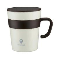  CC-16 cococafe -ココカフェ-真空二重 取手付きマグカップ 250ml ホワイト