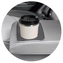  CC-40C cococafe 蓋付き真空二重タンブラー 400ml チャコール