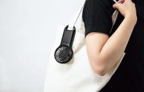  HAN-01B ミニハンディファン （電池式） ブラック