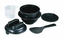 CK-001 電子レンジ専用炊飯器紀州備長炭配合 ちびくろちゃん 1合炊き