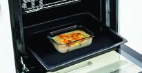  HO-06 Home Meal -ホームミール-耐熱ガラス保存容器 蒸気弁付き長方形 370ml