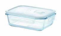  HO-08 Home Meal  耐熱ガラス保存容器 蒸気弁付き長方形 1000ml