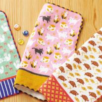 町娘のハンカチーフ　和柄　柚子