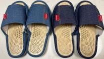 健康スリッパ　紳士デニム