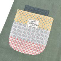 ネコまるけ　釦リボンあきエプロン（ねこ　ネコ　猫）