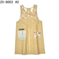 ネコまるけ　釦リボンあきエプロン（ねこ　ネコ　猫）