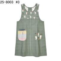 ネコまるけ　釦リボンあきエプロン（ねこ　ネコ　猫）