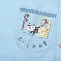 マチルダさん　脇釦あきエプロン（ねこ　ネコ　猫）