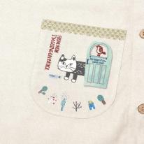 マチルダさん　脇釦あきエプロン（ねこ　ネコ　猫）