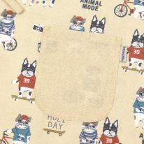 アニマルモード　後釦リボンあきエプロン（ねこ　ネコ　猫）