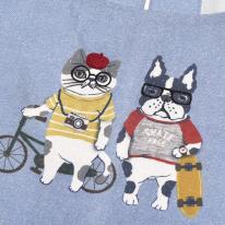 アニマルモード　後釦リボンあきエプロン（ねこ　ネコ　猫）