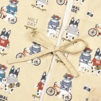 アニマルモード　後釦リボンあきエプロン（ねこ　ネコ　猫）