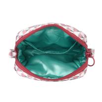 パーラーすずらん堂　みつまめプリンセスのサテンプリント　ポーチ（ねこ　ネコ　猫）