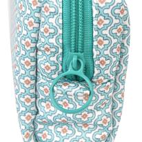 パーラーすずらん堂　みつまめプリンセスのサテンプリント　ポーチ（ねこ　ネコ　猫）