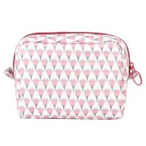 パーラーすずらん堂　みつまめプリンセスのサテンプリント　ポーチ（ねこ　ネコ　猫）