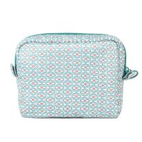 パーラーすずらん堂　みつまめプリンセスのサテンプリント　ポーチ（ねこ　ネコ　猫）