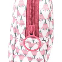 パーラーすずらん堂　みつまめプリンセスのサテンプリント　ポーチ（ねこ　ネコ　猫）