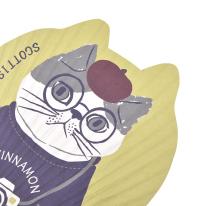 くすぐるうちわスリムタイプ　アニマルモード　シナモン（ねこ　ネコ　猫）