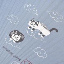 くすぐるうちわスリムタイプ　マチルダさんと富士山（ねこ　ネコ　猫）