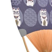 くすぐるうちわスリムタイプ　猫招き（ねこ　ネコ　猫）