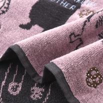 ふわふわタオルマフラー　ネコまるけ柄（ねこ　ネコ　猫）