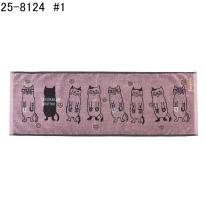 ふわふわタオルマフラー　ネコまるけ柄（ねこ　ネコ　猫）