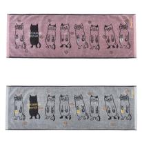ふわふわタオルマフラー　ネコまるけ柄（ねこ　ネコ　猫）