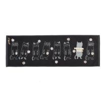 ふわふわタオルマフラー　ネコまるけ柄（ねこ　ネコ　猫）