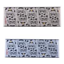 ふわふわタオルマフラー　猫招き柄（ねこ　ネコ　猫）