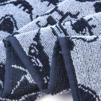 ふわふわタオルマフラー　猫招き柄（ねこ　ネコ　猫）