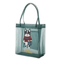 アニマルモード　メッシュ生地　ミニトートバッグ　パウロ柄