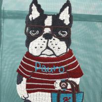 アニマルモード　メッシュ生地　ミニトートバッグ　パウロ柄