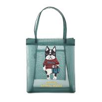 アニマルモード　メッシュ生地　ミニトートバッグ　パウロ柄