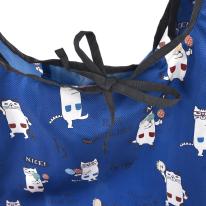 プリントエコバッグ　ネコまるけ柄（ねこ　ネコ　猫）