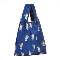 プリントエコバッグ　ネコまるけ柄（ねこ　ネコ　猫）