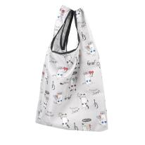 プリントエコバッグ　ネコまるけ柄（ねこ　ネコ　猫）