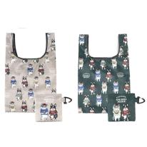 プリントエコバッグ　アニマルモード柄（ねこ　ネコ　猫）