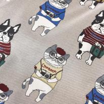 プリントエコバッグ　アニマルモード柄（ねこ　ネコ　猫）