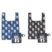 プリントエコバッグ　猫招き柄（ねこ　ネコ　猫）