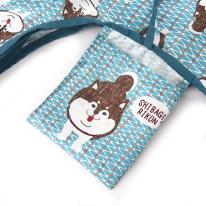 プリントエコバッグ　柴尻君柄