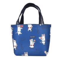 保冷保温ランチバッグ　ネコまるけ柄（ねこ　ネコ　猫）