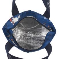 保冷保温ランチバッグ　ネコまるけ柄（ねこ　ネコ　猫）