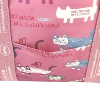 保冷保温お買い物バッグ　マチルダさん柄（ねこ　ネコ　猫）