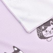 クスグルひやっと冷感タオル　マチルダさん柄（ねこ　ネコ　猫）