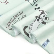 クスグルひやっと冷感タオル　マチルダさん柄（ねこ　ネコ　猫）