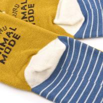 クスグルソックス　ジャガード靴下　パウロ柄