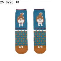 クスグルソックス　ジャガード靴下　柴尻君柄