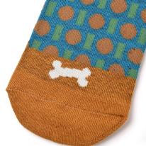 クスグルソックス　ジャガード靴下　柴尻君柄