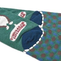 クスグルソックス　ジャガード靴下　柴尻君柄